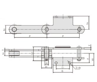 Stacker reclaimer chians