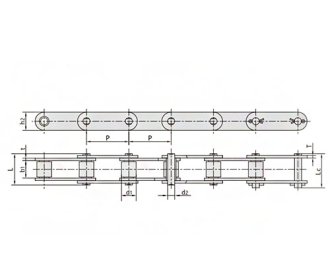 Wood conveyor chains