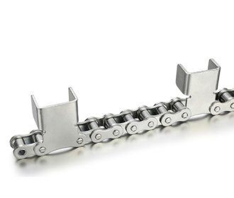 Meat production line conveyor chains
