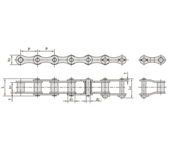 ZGS38 Combine harvester chains