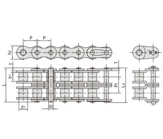 Agricultural machinery drive chains