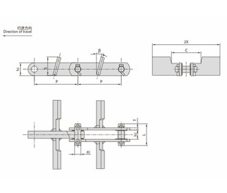 Scraper conveyor chains